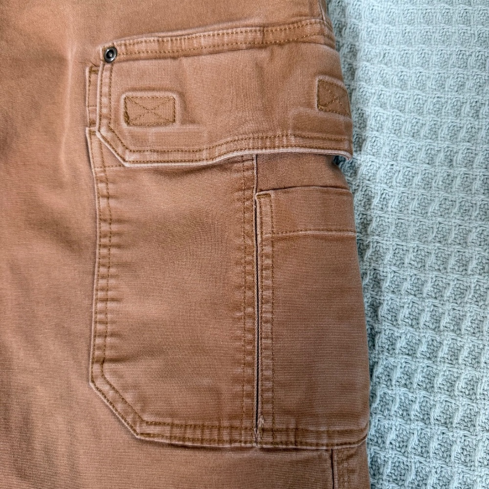 Duluth Trading Flex Fire Hose Cargo Pants Mens Tag 38x28 Rust Brown Workwear - Picture 3 of 10